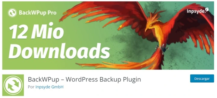 BackWPup plugin para backups en wp