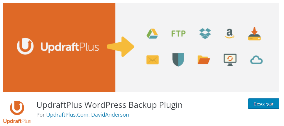 updraftplus-worpress-backup-plugin mejor plugin para hacer copias de seguridad en wordpress